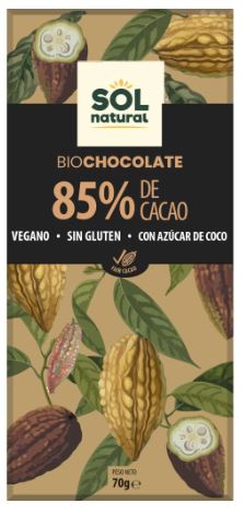 Tableta de Chocolate Negro 85% Bio - 70g