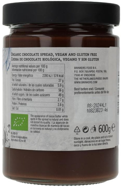 Crema Chocolate Vegana Sin Gluten Formatos de 270g-600g