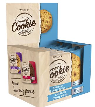 Caja 12 Protein Cookies Weider Varios Sabores