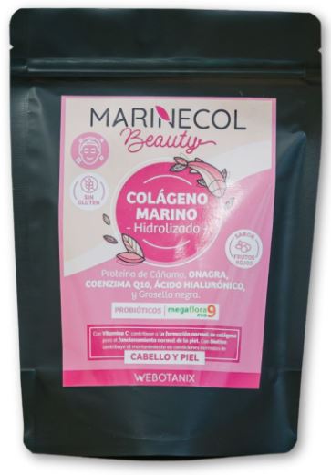 Marinecol Beauty 250g | Colágeno Marino, Proteínas Vegetales y Antioxidantes para Piel, Uñas y Cabello