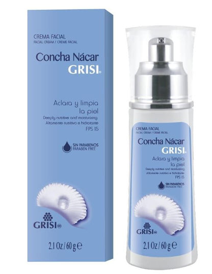 Crema Facial Despigmentante y Regeneradora Concha Nácar de Grisi 60 g