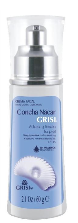 Crema Facial Despigmentante y Regeneradora Concha Nácar de Grisi 60 g