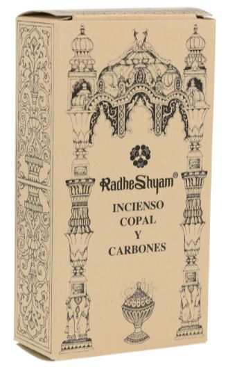 Incienso Copal y Carbones - Pack de 10 unidades