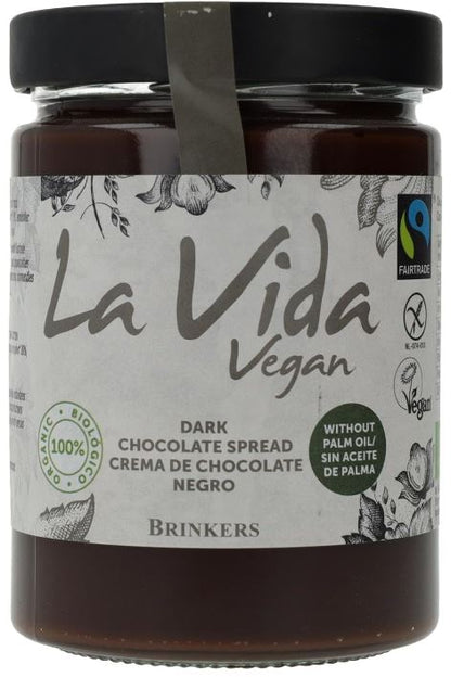 Crema de Chocolate Negro Vegano Sin Gluten Formatos de 270g-600g