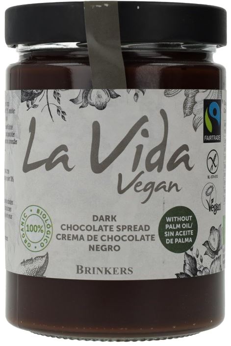 Crema de Chocolate Negro Vegano Sin Gluten Formatos de 270g-600g