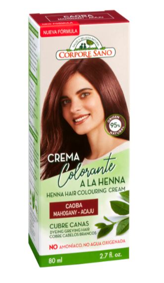 CREMA COLORANTE CABELLO CAOBA 80 ml