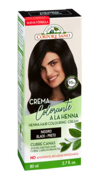 CREMA COLORANTE CABELLO NEGRO 80 ML