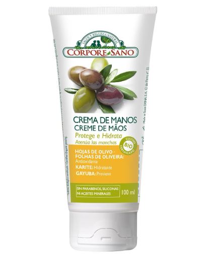 CREMA MANOS DE HOJAS OLIVO, MANTECA DE KARITÉ Y GAYUBA 100 ml BIO