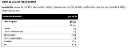 Cremas de Vinagre de Vitobest® - Varios Sabores, 0 % de Materia Grasa