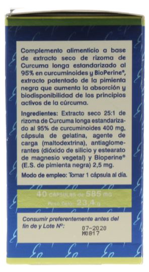 Cúrcuma 10.000 mg Estado Puro 40 y 80 cápsulas - Tongil: Alivio Natural para Dolores Inflamatorios