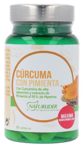 Naturlider - Cúrcuma con Pimienta: Complejo de Curcumina para un Bienestar Natural - 30 Cápsulas