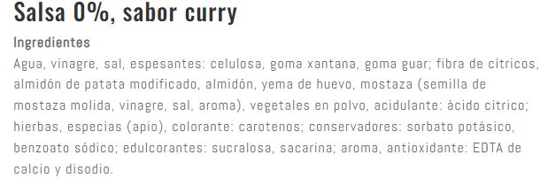 Salsas 0%: Curry, César y Barbacoa