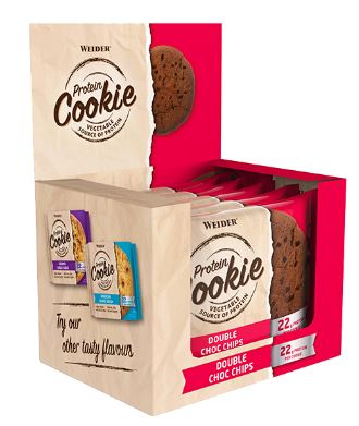 Caja 12 Protein Cookies Weider Varios Sabores