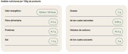 Pan de Molde de Trigo Espelta Integral Avena 400 g