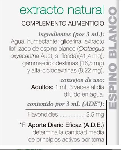 Extracto de Espino Blanco Fórmula XXI - Soria Natural