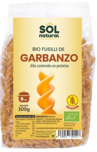 Fusilli de Garbanzo sin Gluten Bio - 300g