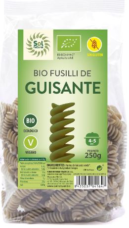 Fusilli de Guisante sin Gluten Bio - 250g