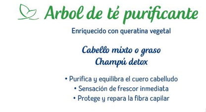 MASCARILLA PRE-CHAMPÚ EQUILIBRANTE PURIFICANTE DE ÁRBOL DE TÉ - 150 ml