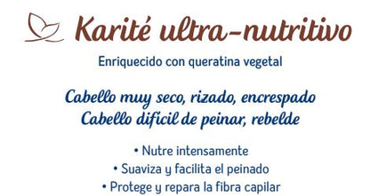 CHAMPÚ EN CREMA ULTRA NUTRITIVA DE KARITÉ - 250ML