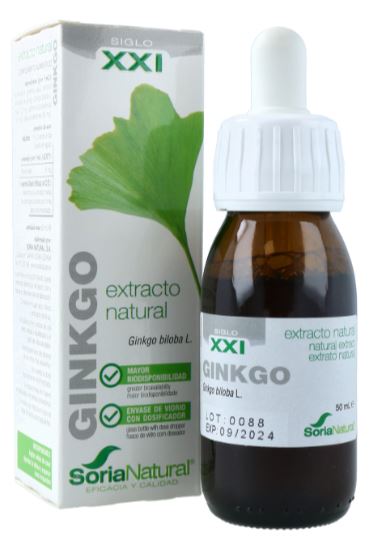 Extracto de Ginkgo Biloba Fórmula XXI de Soria Natural