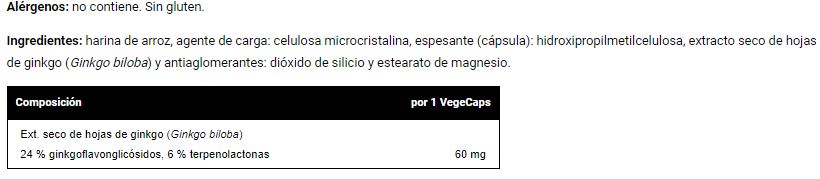 Ginkgo Biloba de Vitobest®