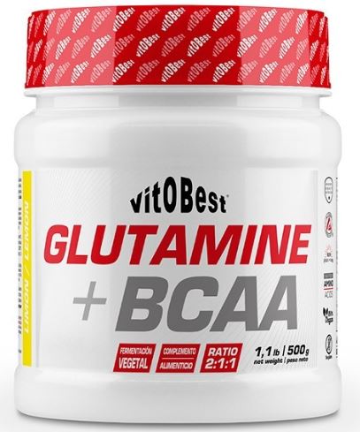 GLUTAMINA+BCAA COMPLEX 500 g SABOR LIMON