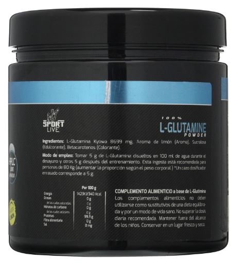 L-GLUTAMINA LIMON 300 g BOTE SPORT LIVE