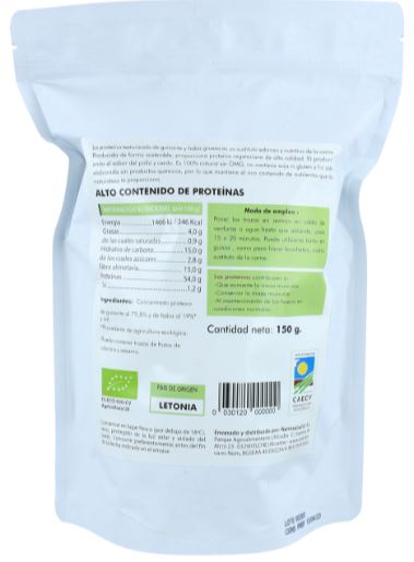 Proteína Texturizada Gruesa de Haba y Guisantes - 150g