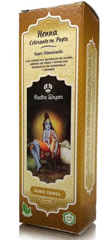 Henna Rubio Ceniza en Pasta de Radhe 200 ml