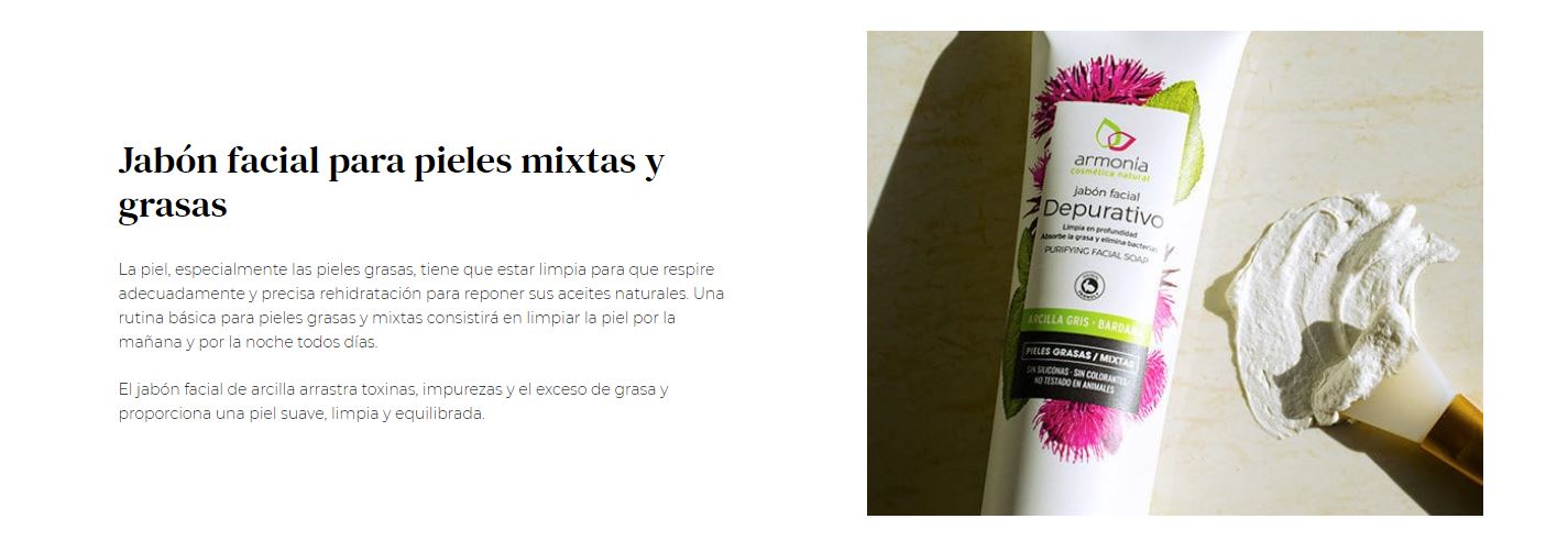 Jabón Facial Depurativo de Arcilla Gris - 150 g