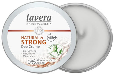 Desodorante Crema 48h + Strong & Natural de Lavera: Frescura y Protección de Larga Duración