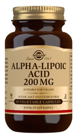 Ácido Alfa Lipoico 50 cápsulas de Solgar: Potente Antioxidante en Cápsulas Vegetales de 200mg