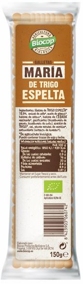 Galletas María de Trigo Espelta - Biocop 150g