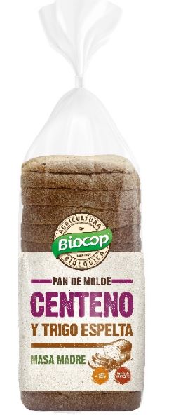 Pan de Molde de Centeno y Trigo Espelta Biocop 400g