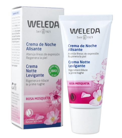 Crema de Noche Facial de Rosa Mosqueta Weleda - Nutrición y Regeneración Nocturna