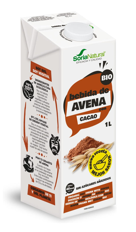 PACK BEBIDA AVENA CACAO BIO 6 x 1 litro S/AZUCAR