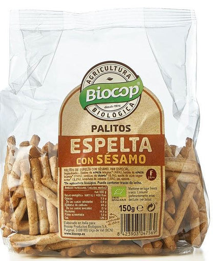 Palitos de Trigo Espelta con Sésamo 150 g