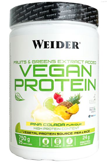 VEGAN PROTEIN SIN SOJA 750 g WEIDER VARIOS SABORES