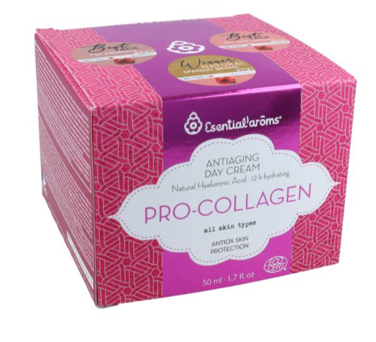 Crema de Día Antiedad Pro-collagen - Potencia, Protege, Embellece Esential Aroms