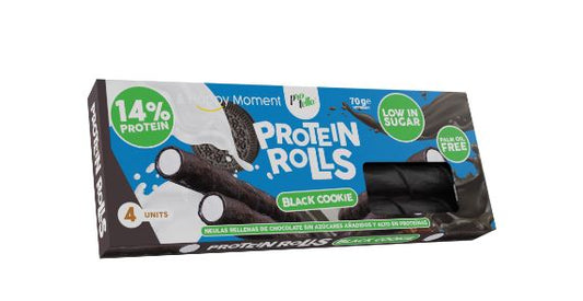 PROTEIN ROLLS BLACK COOKIE 70 g 14% DE PROTEINA - protella