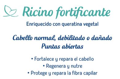 CHAMPÚ REPARADOR FORTIFICANTE CON ACEITE DE RICINO - 250 ML