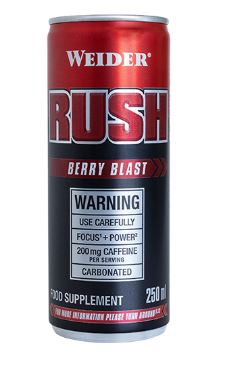 RUSH RTD BERRY BLAST 250 ml Bebida energética