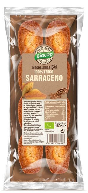 Magdalenas de Trigo Sarraceno 100% Biocop - 180g