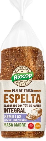 Pan de Molde con TRIGO ESPELTA Integral y Semillas - 400g