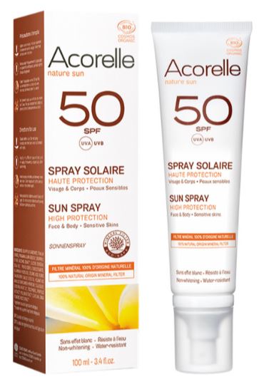 Spray Solar SPF50 Bio - Acorelle Cara y Cuerpo