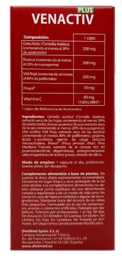 Venactiv Plus - 30 Cápsulas de Dietmed