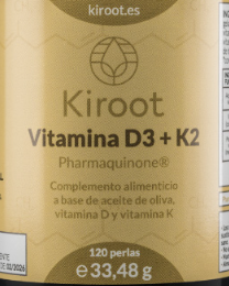 VITAMINA D3+K2 120 perlas