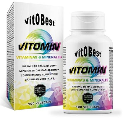 Vitomin de Vitobest® - Complejo de Vitaminas y Minerales Formatos de 30 caps y 100 caps