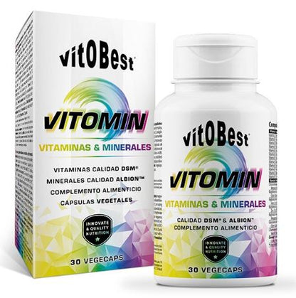 Vitomin de Vitobest® - Complejo de Vitaminas y Minerales Formatos de 30 caps y 100 caps