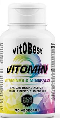 Vitomin de Vitobest® - Complejo de Vitaminas y Minerales Formatos de 30 caps y 100 caps